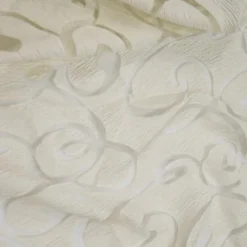 Contempo Scroll Sheer Table Runner in Ivory