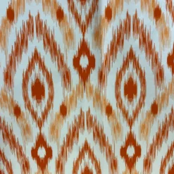 Cosmo Print (Dupioni) Table Linen in Orange