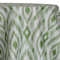 Cosmo Print (Dupioni) Table Linen in Avocado