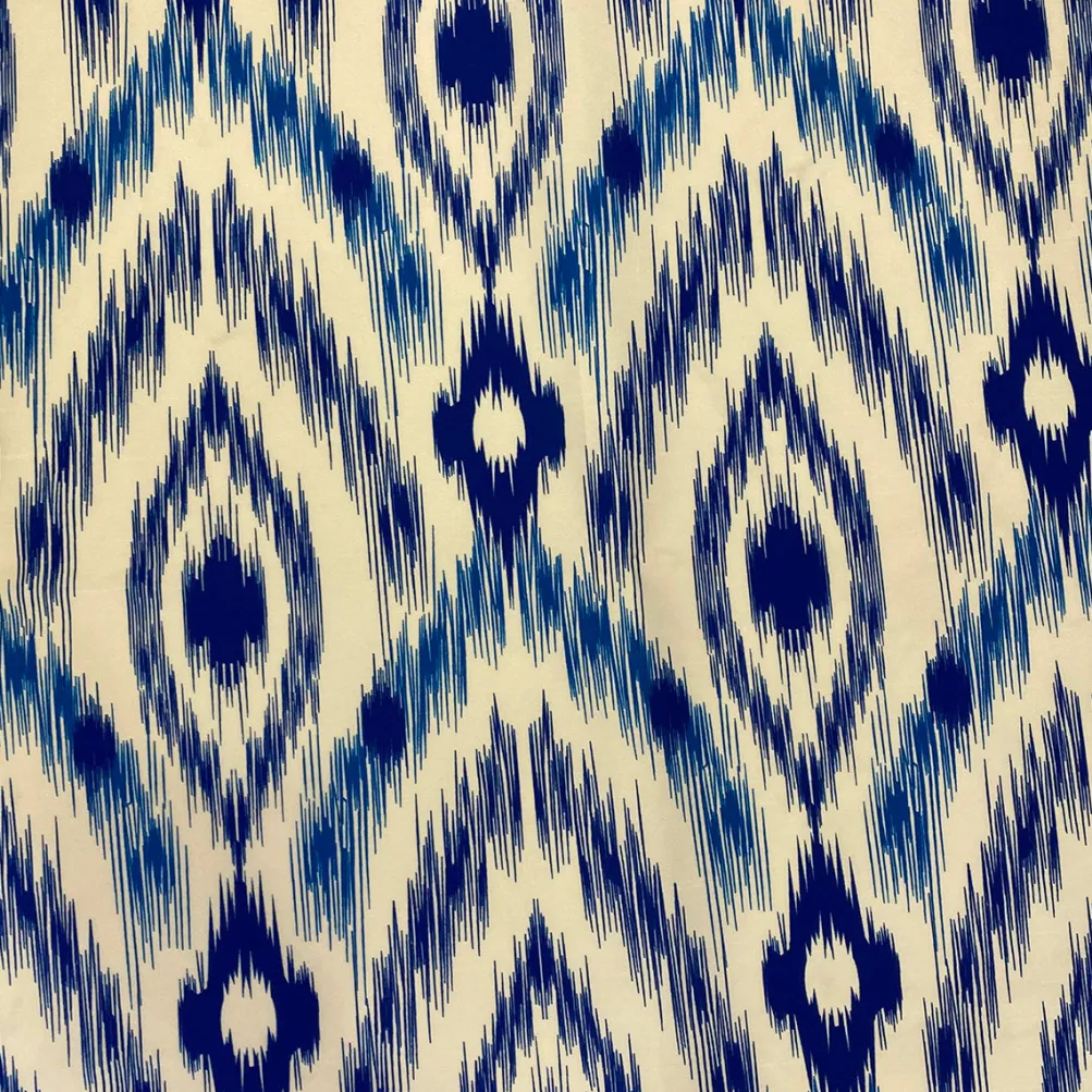 Cosmo Print (Dupioni) Table Linen in Royal