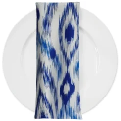 Cosmo Print (Dupioni) Table Napkin in Royal