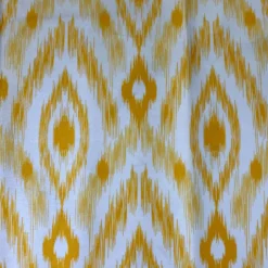 Cosmo Print (Dupioni) Table Runner in Yellow