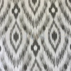 Cosmo Print (Dupioni) Table Runner in Silver