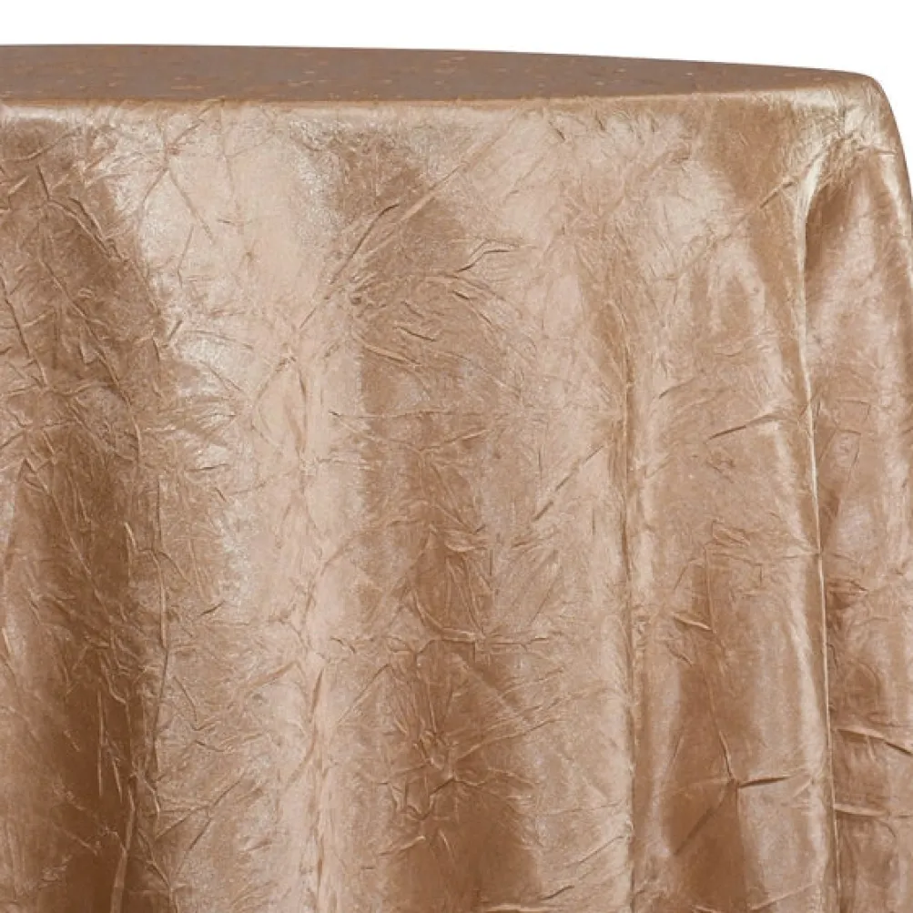 Crush Satin (Bichon) Table Linen in Cappucino 47