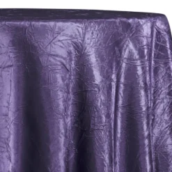 Crush Satin (Bichon) Table Linen in Raisin 356