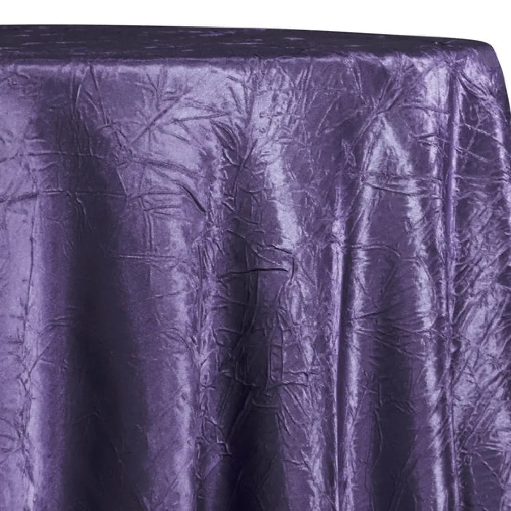 Crush Satin (Bichon) Table Linen in Raisin 356