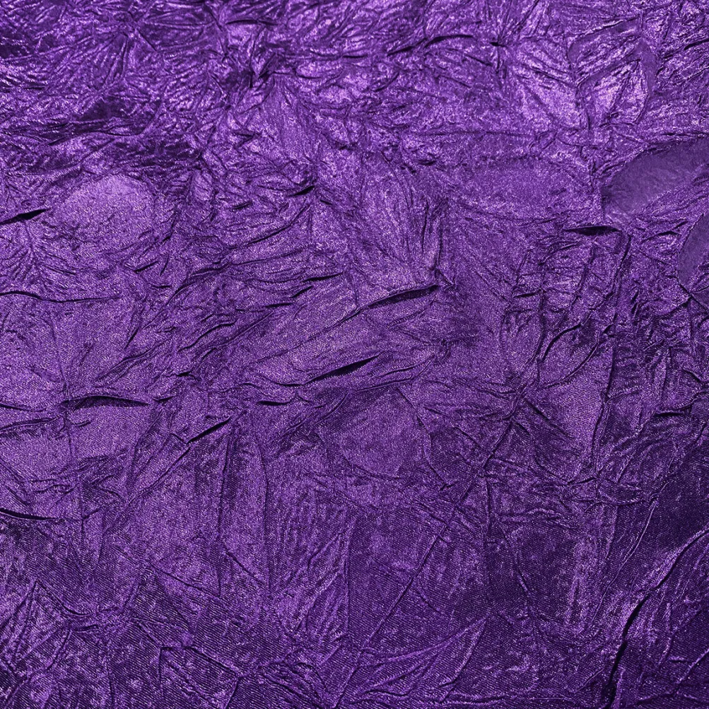 Crush Satin (Bichon) Table Linen in Raisin 356