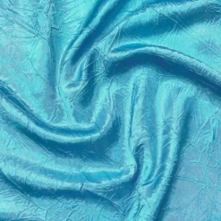 Crush Satin (Bichon) Table Linen in Turquoise 141