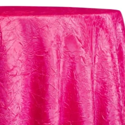 Crush Satin (Bichon) Table Linen in Fuchsia 396