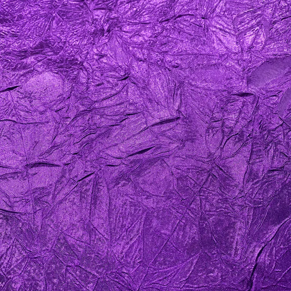 Crush Satin (Bichon) Table Linen in Plum 555