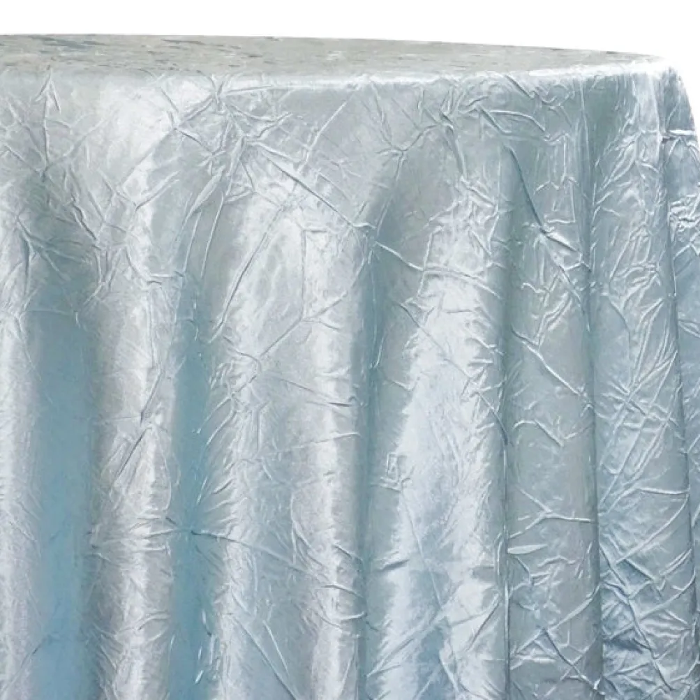 Crush Satin (Bichon) Table Linen in Blue 120