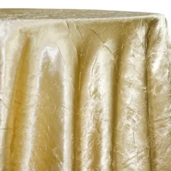 Crush Satin (Bichon) Table Linen in Gold 902