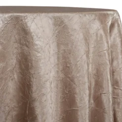 Crush Satin (Bichon) Table Linen in Khaki 021