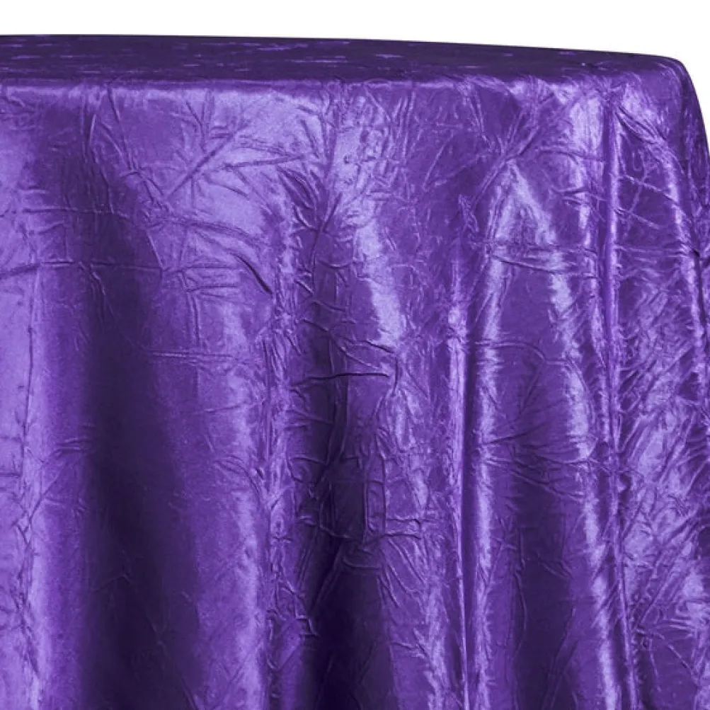 Crush Satin (Bichon) Table Linen in Purple 658