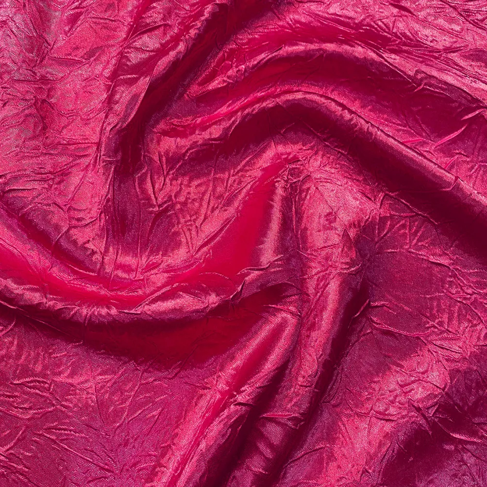 Crush Satin (Bichon) Table Napkin in Fuchsia 396