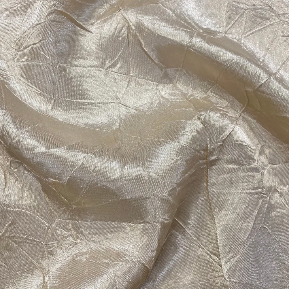 Crush Satin (Bichon) Table Napkin in Ivory 112