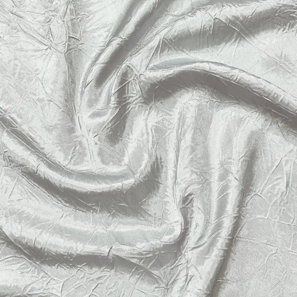 Crush Satin (Bichon) Table Napkin in White