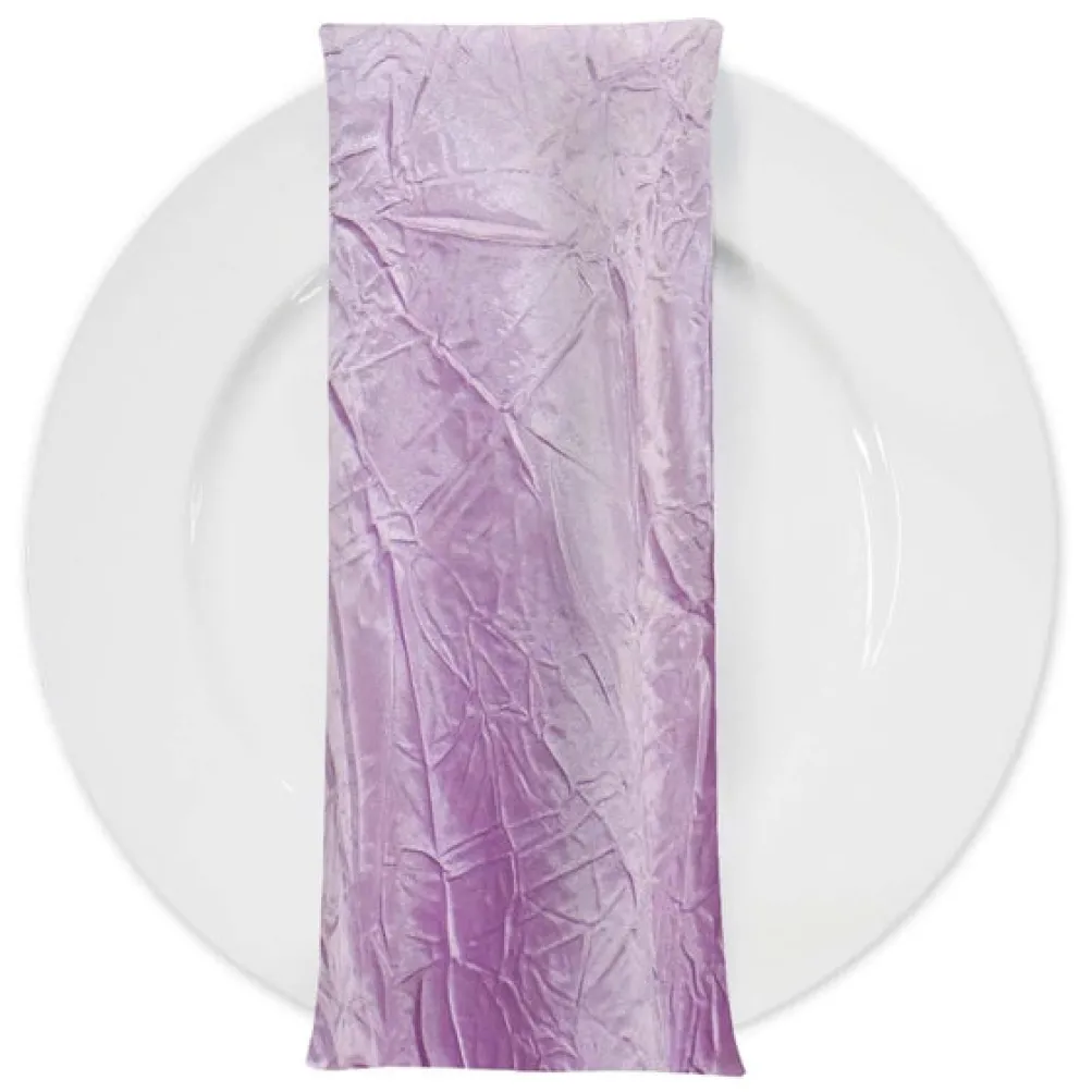 Crush Satin (Bichon) Table Napkin in Lavender 468