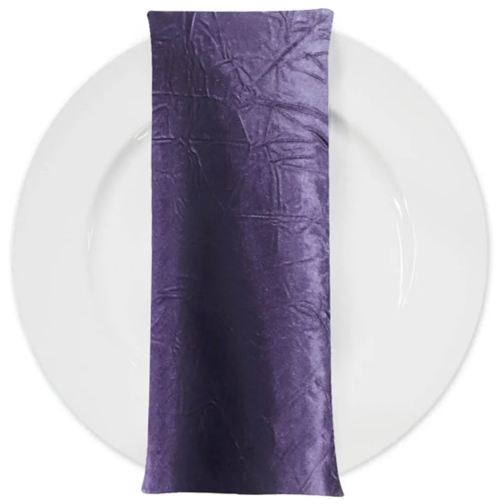 Crush Satin (Bichon) Table Napkin in Raisin 356