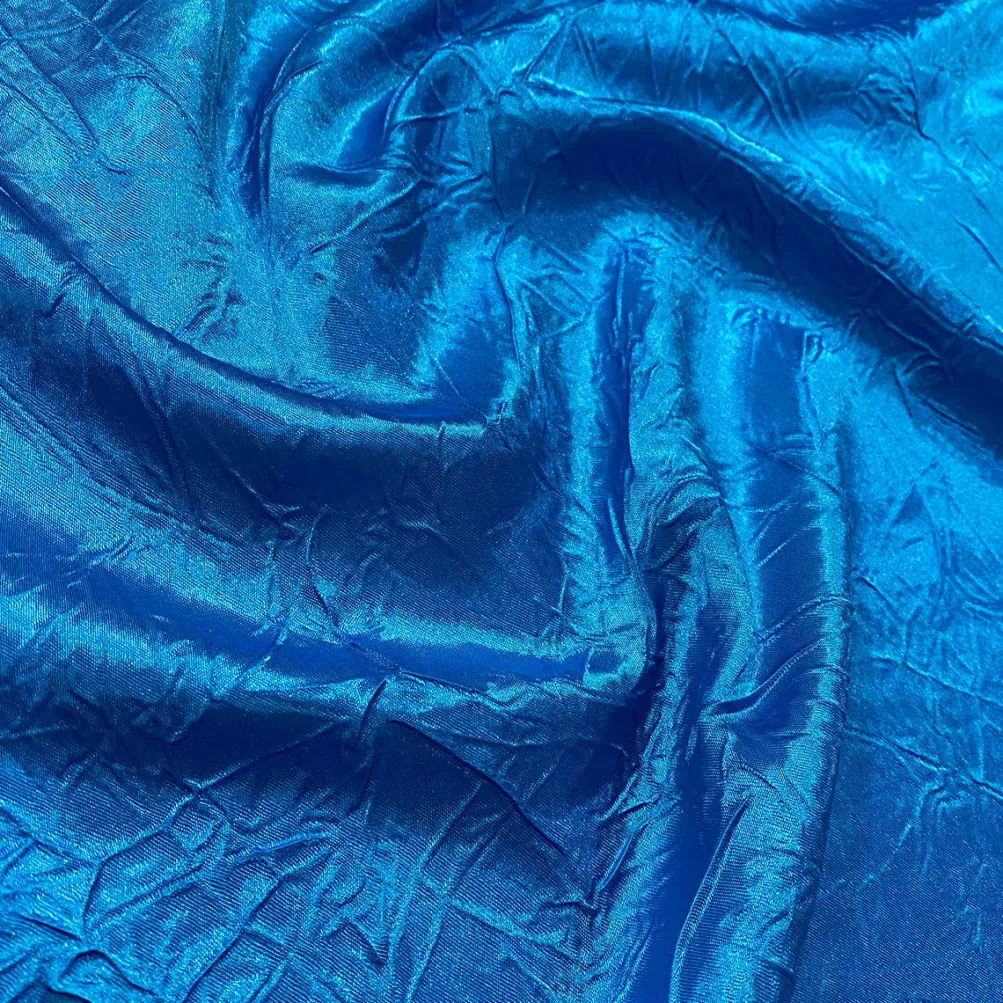 Crush Satin (Bichon) Table Napkin in Turquoise 31