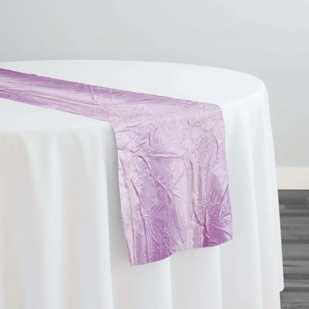 Crush Satin (Bichon) Table Runner in Lavender 468