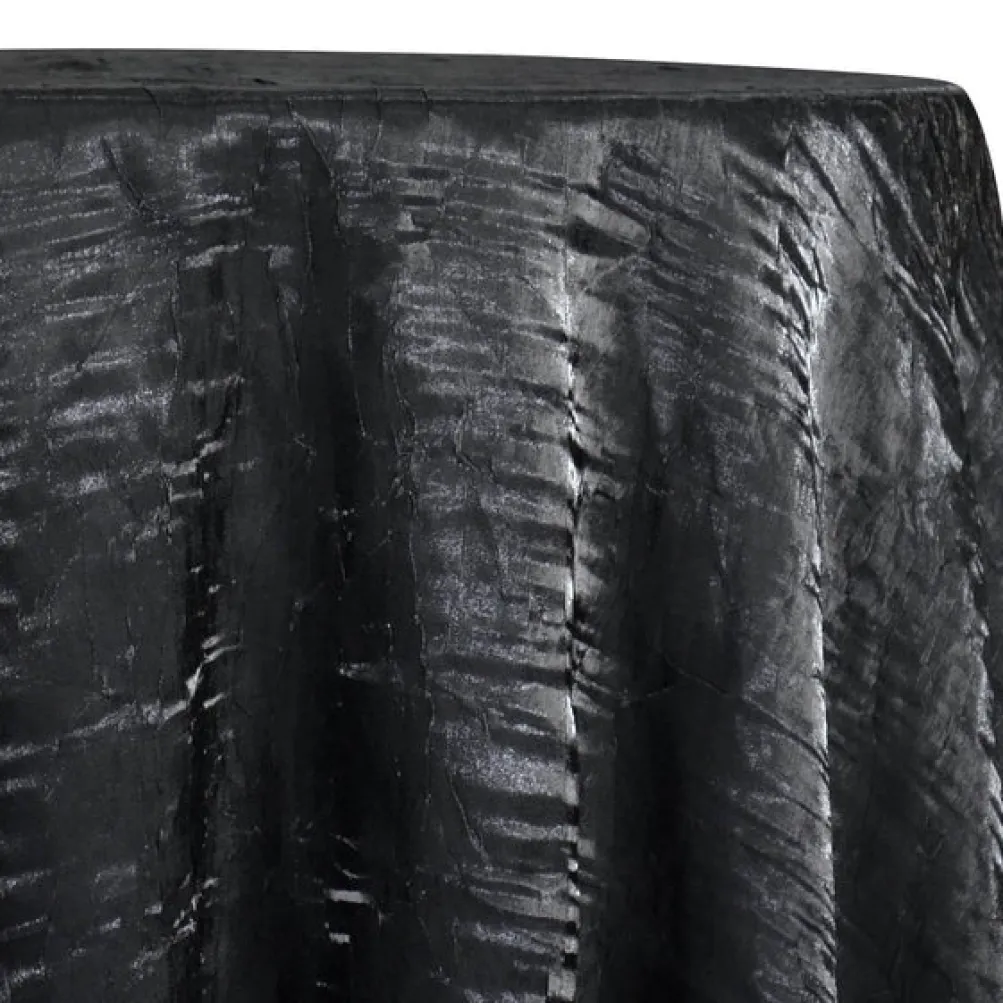 Crush Shimmer (Galaxy) Table Linen in Black
