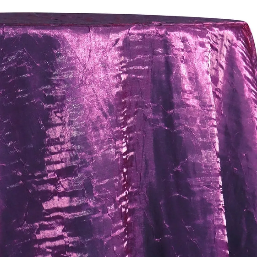 Crush Shimmer (Galaxy) Table Linen in Eggplant 32