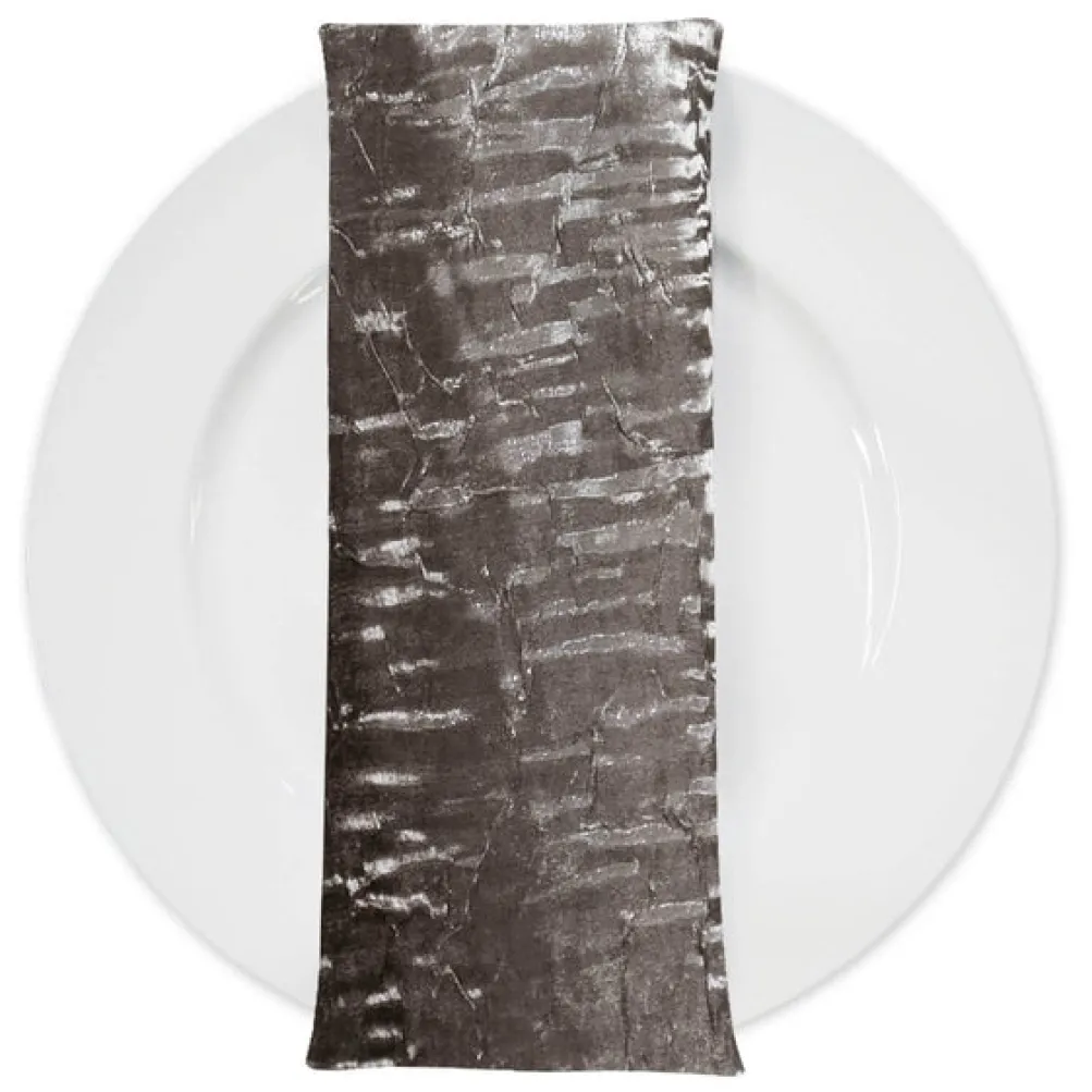 Crush Shimmer (Galaxy) Table Napkin in Charcoal 7