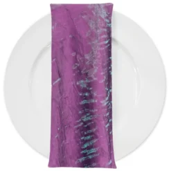 Crush Shimmer (Galaxy) Table Napkin in Magenta 8
