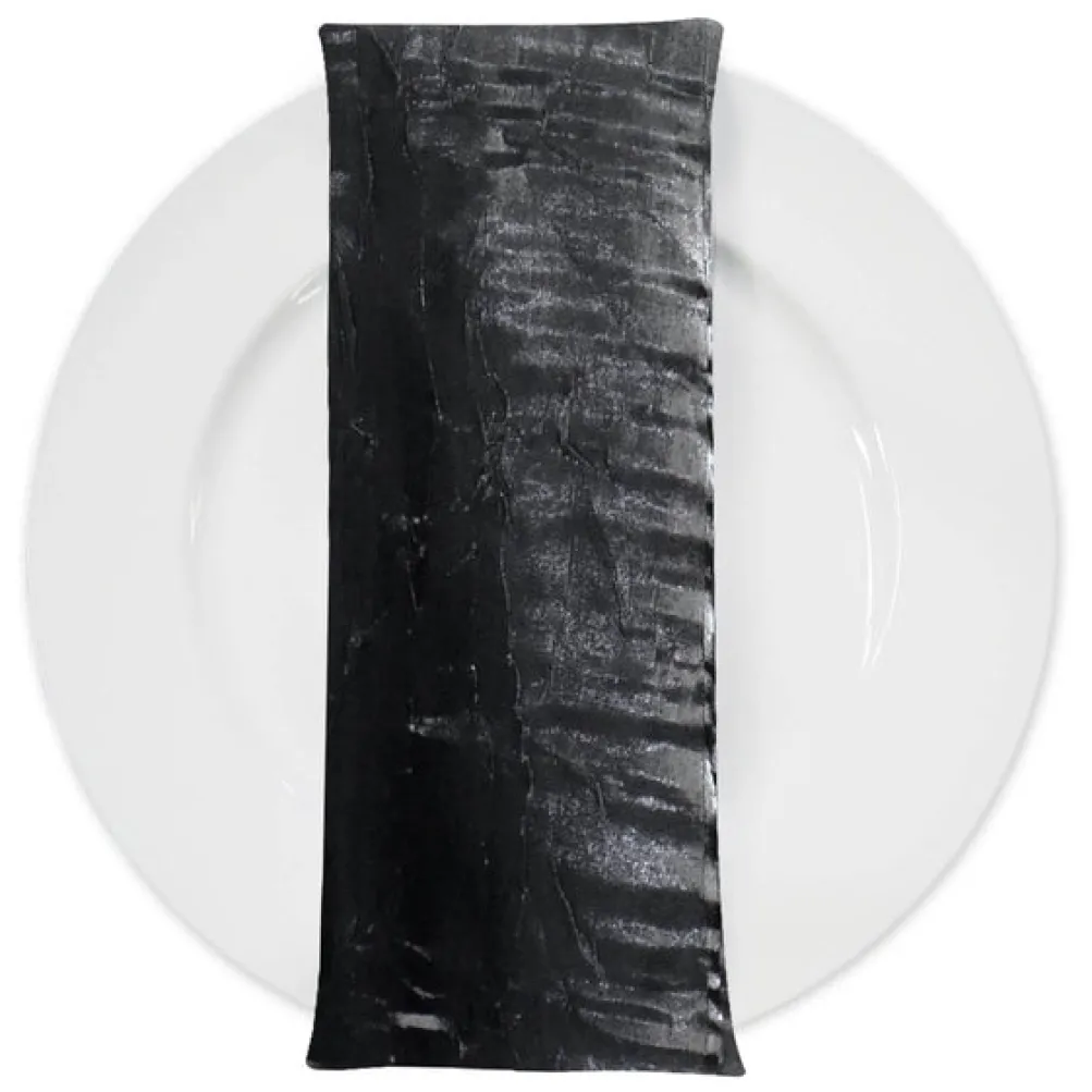 Crush Shimmer (Galaxy) Table Napkin in Black