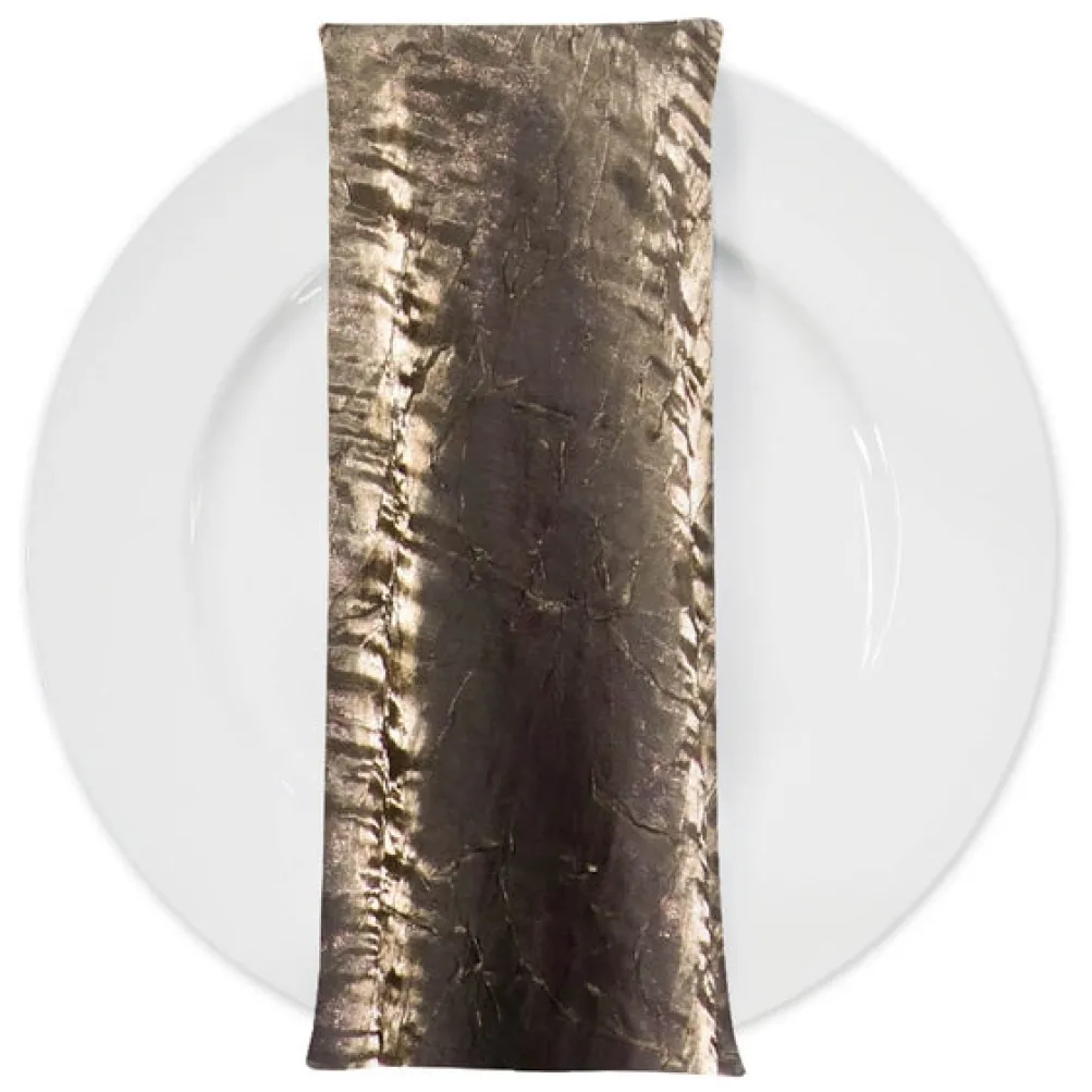 Crush Shimmer (Galaxy) Table Napkin in Brown 28