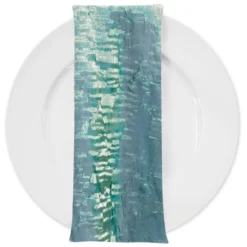 Crush Shimmer (Galaxy) Table Napkin in New Aqua 35