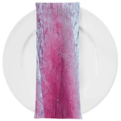 Crush Shimmer (Galaxy) Table Napkin in Steel Turquoise 19