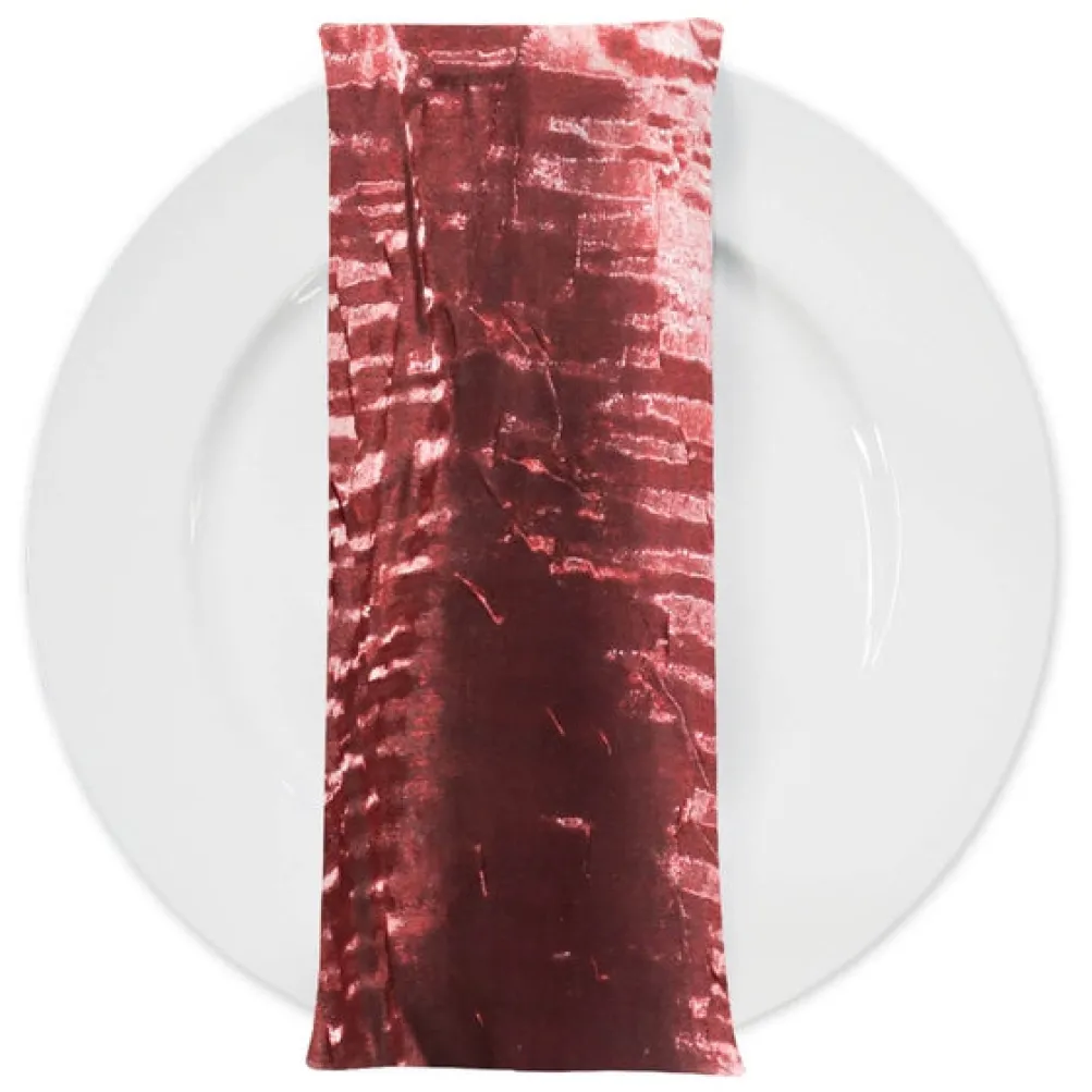 Crush Shimmer (Galaxy) Table Napkin in Bordeaux 1