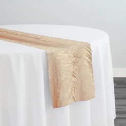 Crush Shimmer (Galaxy) Table Runner in Taupe 27