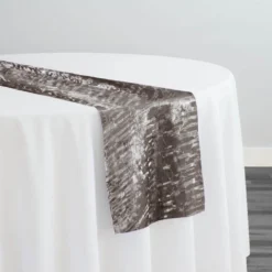 Crush Shimmer (Galaxy) Table Runner in Charcoal 7