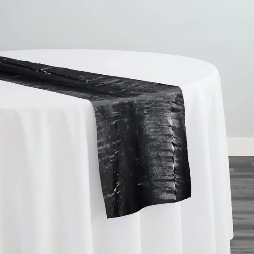 Crush Shimmer (Galaxy) Table Runner in Black