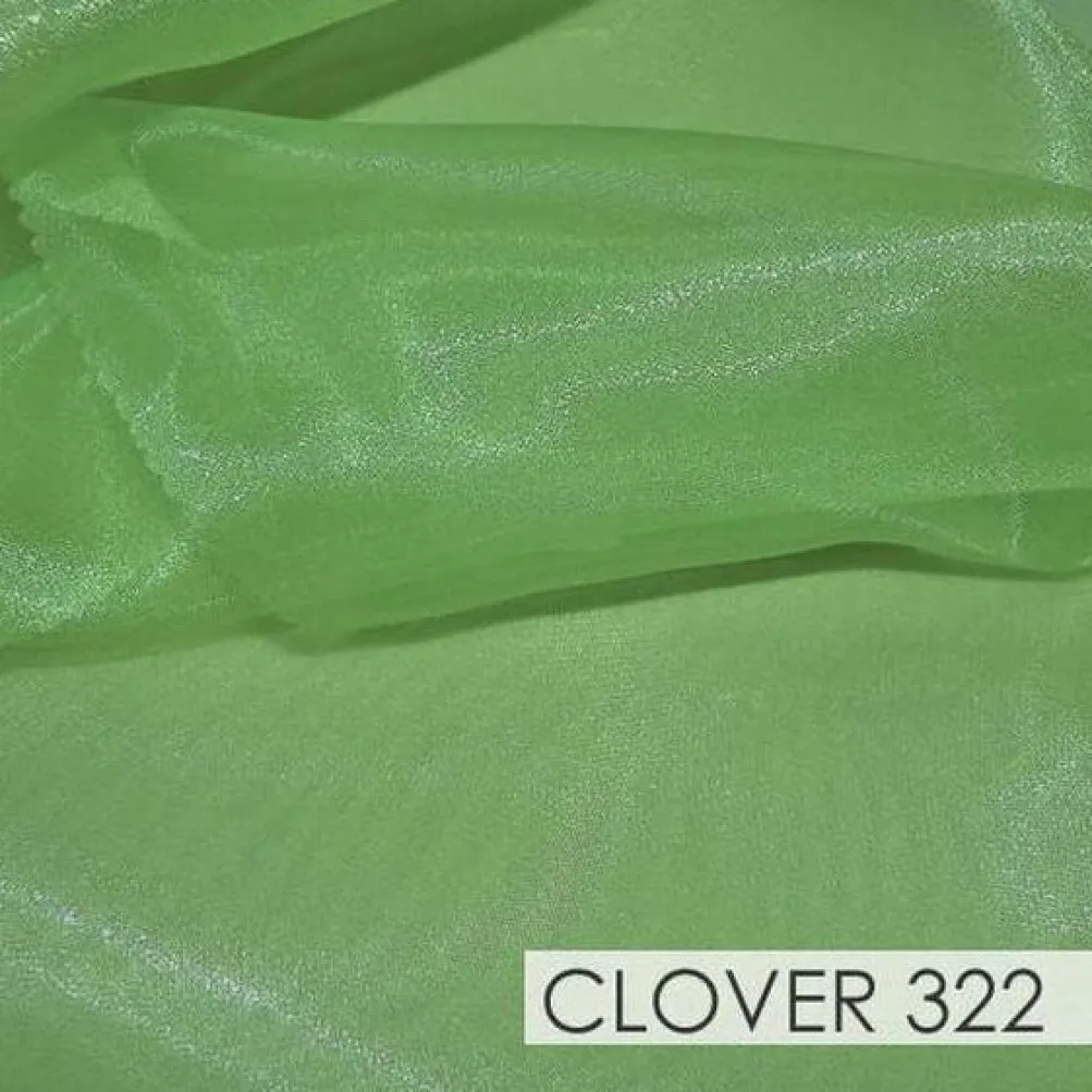 Crystal Organza Drapery Panels (58" Wide) / 64 Colors