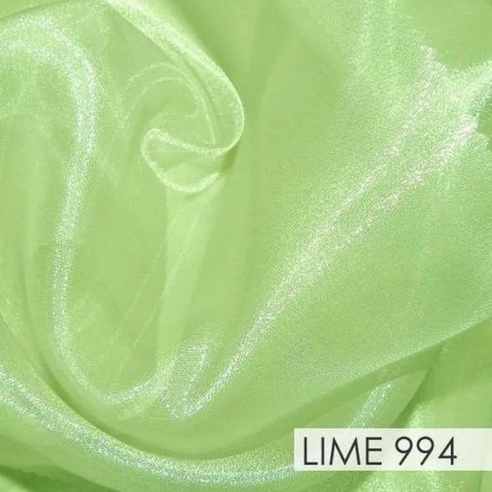 Crystal Organza Drapery Panels (58" Wide) / 64 Colors