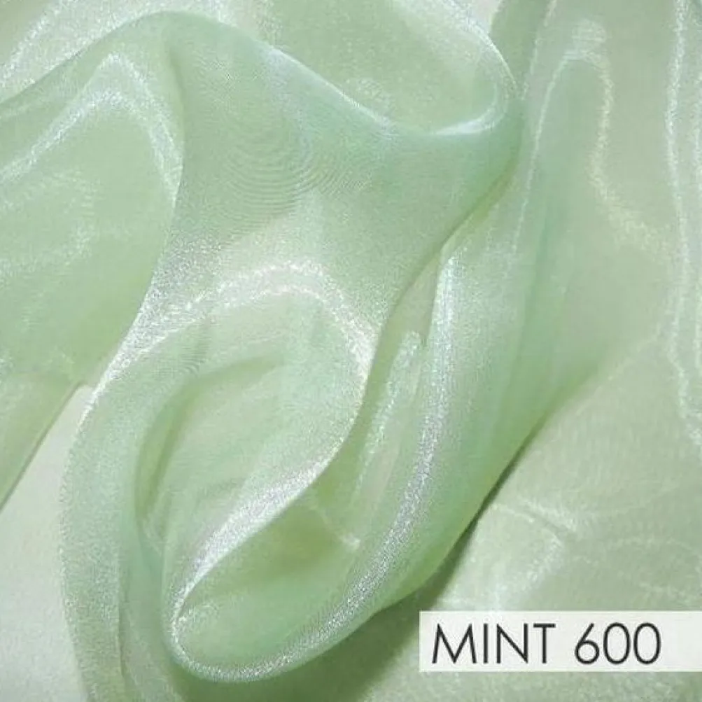 Crystal Organza Drapery Panels (58" Wide) / 64 Colors