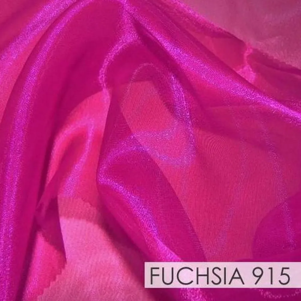 Crystal Organza Drapery Panels (58" Wide) / 64 Colors