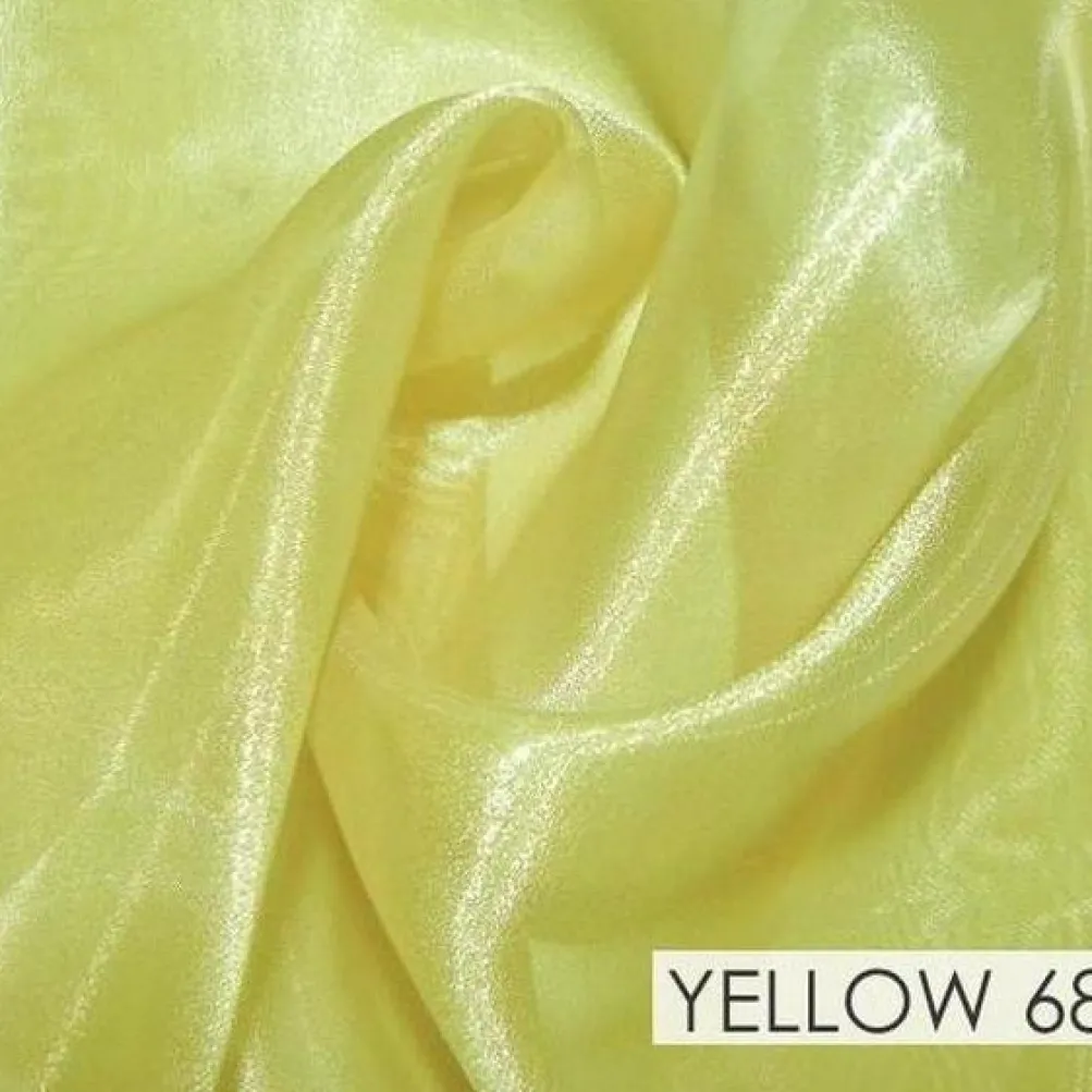 Crystal Organza Drapery Panels (58" Wide) / 64 Colors