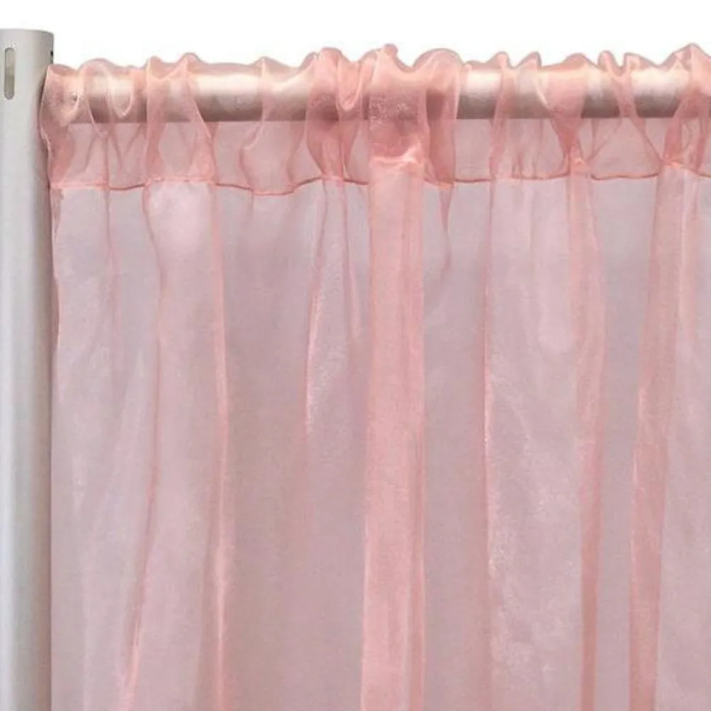 Crystal Organza Drapery Panels (58" Wide) / 64 Colors