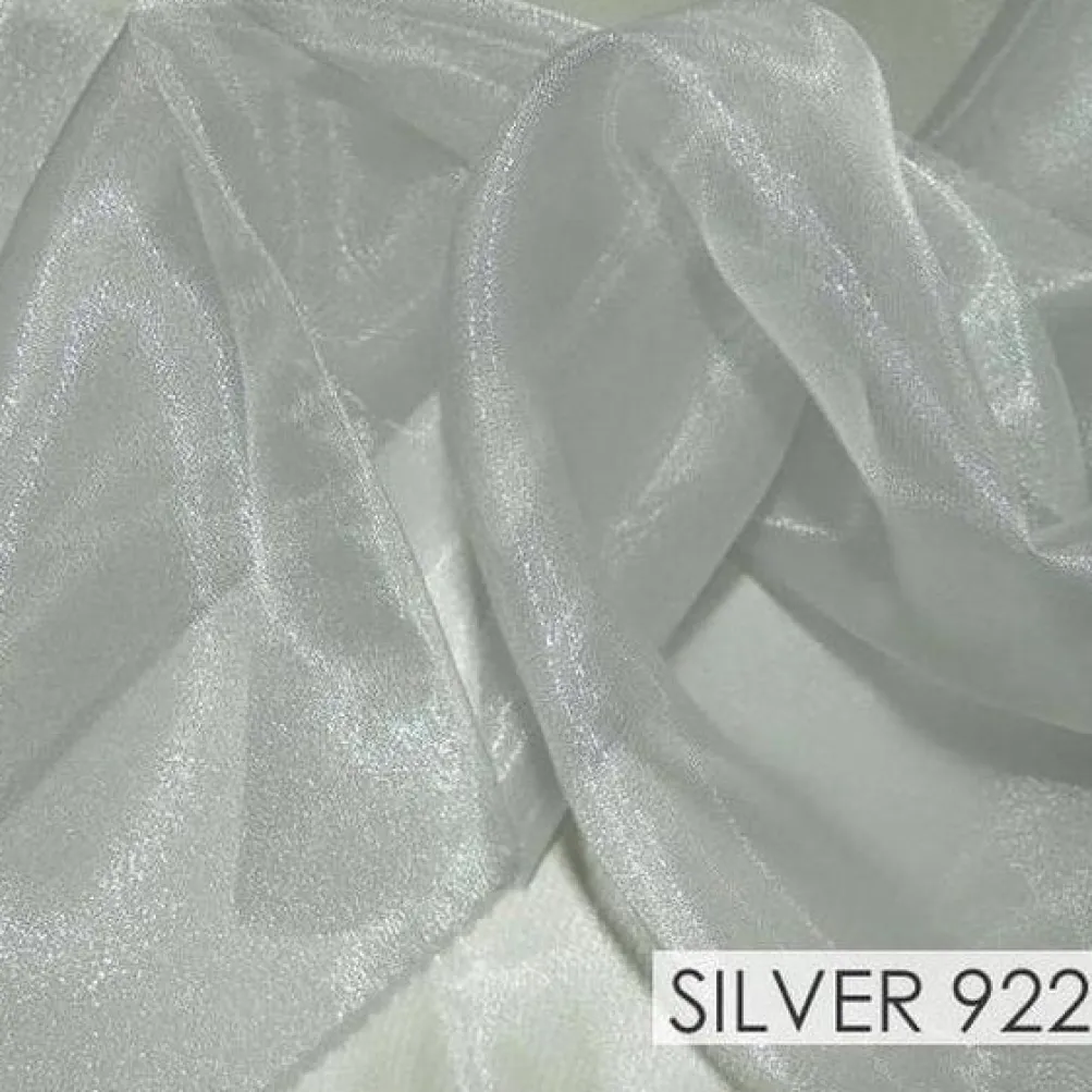 Crystal Organza Drapery Panels (58" Wide) / 64 Colors