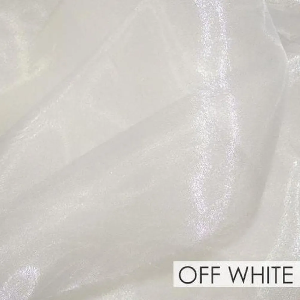 Crystal Organza Drapery Panels (58" Wide) / 64 Colors