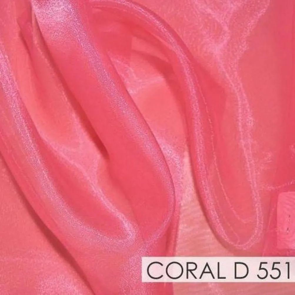 Crystal Organza Drapery Panels (58" Wide) / 64 Colors