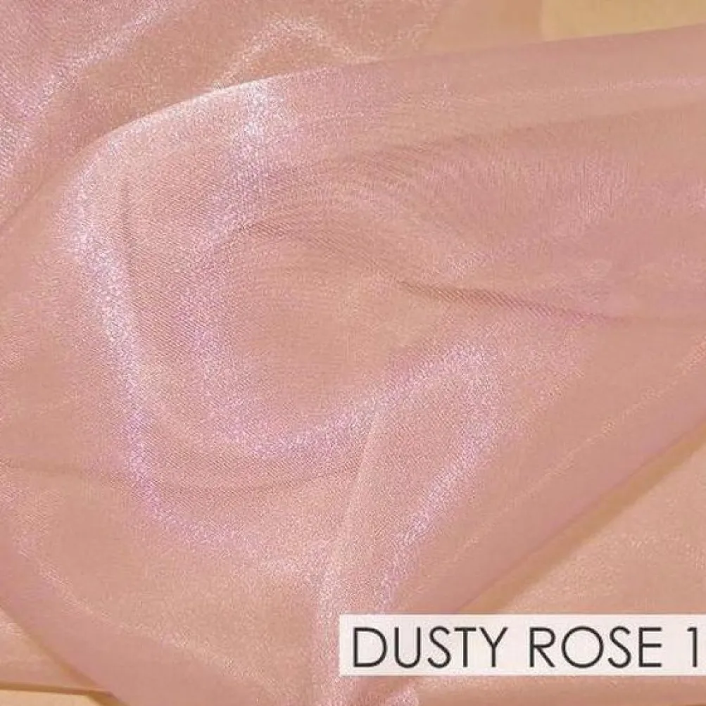 Crystal Organza Drapery Panels (58" Wide) / 64 Colors