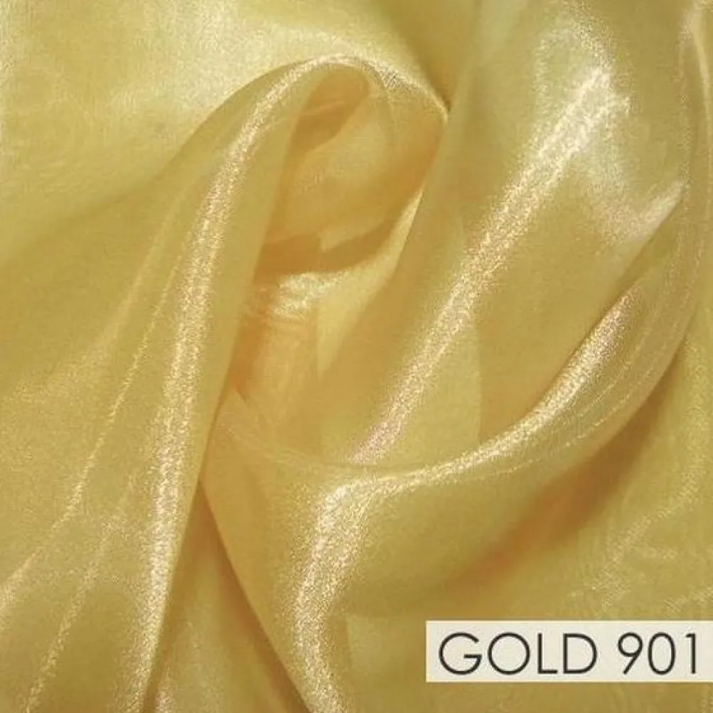 Crystal Organza Drapery Panels (58" Wide) / 64 Colors