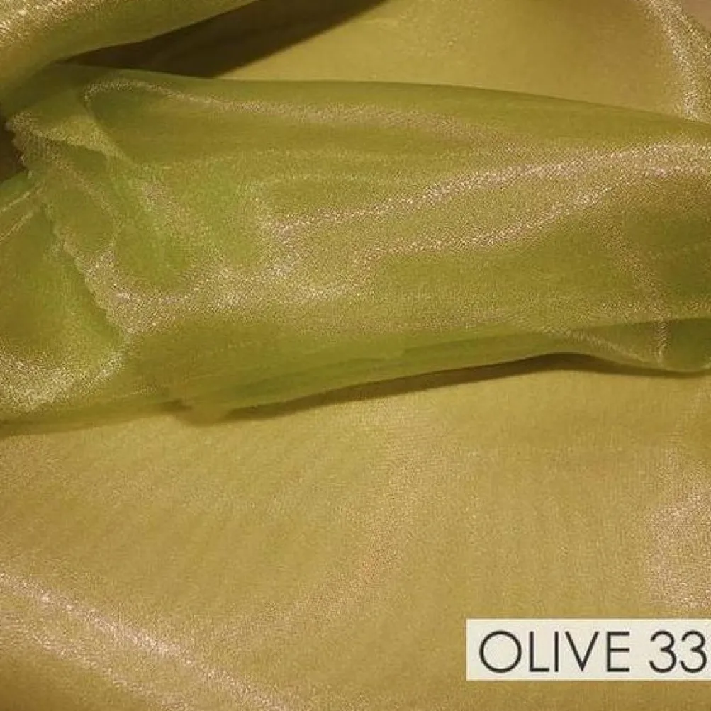 Crystal Organza Drapery Panels (58" Wide) / 64 Colors