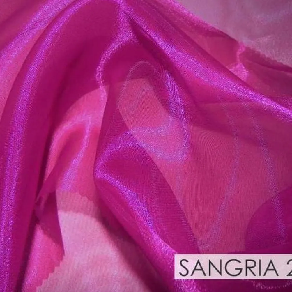 Crystal Organza Drapery Panels (58" Wide) / 64 Colors
